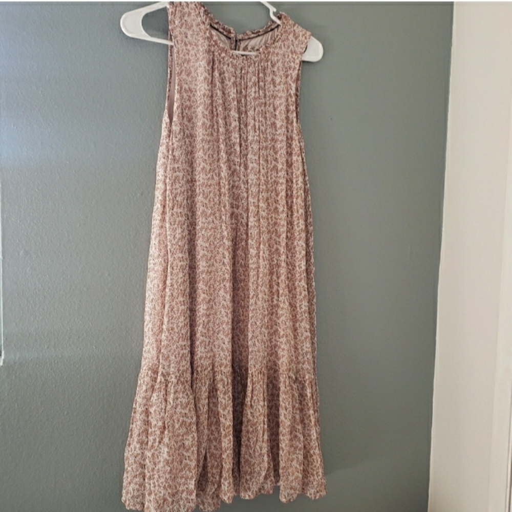 Anthropologie Womens Florql print shift dress